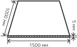 Лист нержавеющий  5х1500х1000 мм.  AISI310S (10Х23Н18) горячекатаный,  матовый