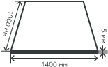 Лист нержавеющий  5х1400х1000 мм.  AISI310S (10Х23Н18) горячекатаный,  матовый